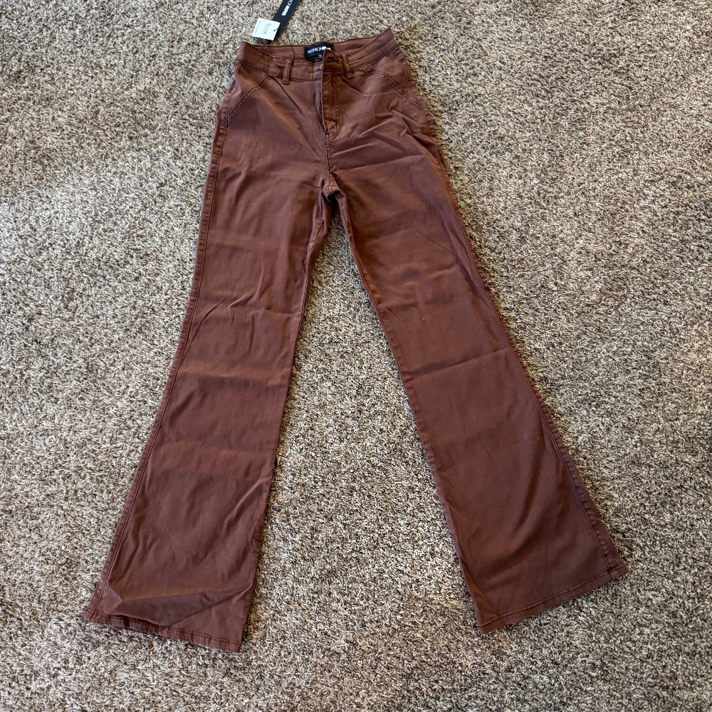 Brown Flare Pants